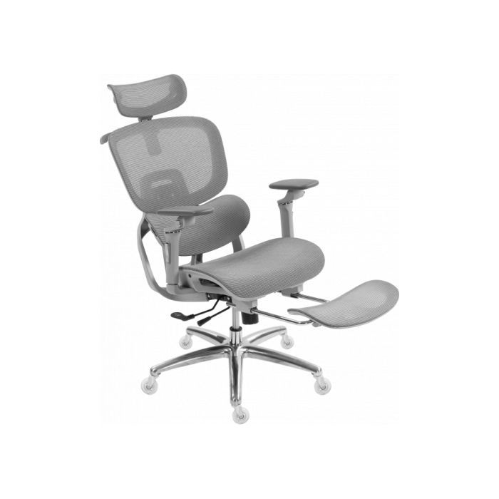 Офісне крісло GT Racer B-816 White/Gray зображення 5