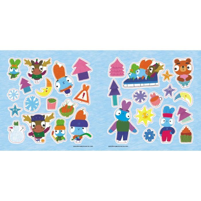 Книга Хоробрі Зайці. Перший сніг. Історії з наліпками Ранок (9786170985569) изображение 2