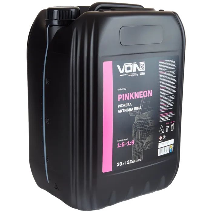 Автошампунь VOIN PinkNeon 15-19 (рожева) 20л (VAF-1320) изображение 2