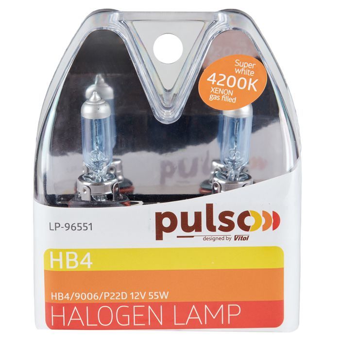 Автолампа PULSO HB4/9006/P22D 12v55w super white/plastic box (LP-96551) изображение 3