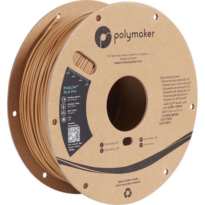 Пластик для 3D-принтера Polymaker PLA POLYLITE PRO 1,75mm 1kg YELLOW (PA07009)