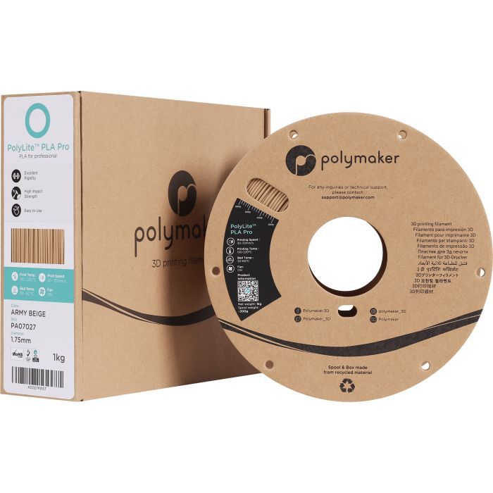 Пластик для 3D-принтера Polymaker PLA POLYLITE PRO 1,75mm 1kg YELLOW (PA07009) зображення 3