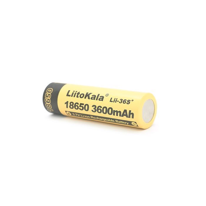 Акумулятор 18650 3600mAh, 3.7V(2.75-4.2V) Liitokala (Lii-36S+) зображення 3
