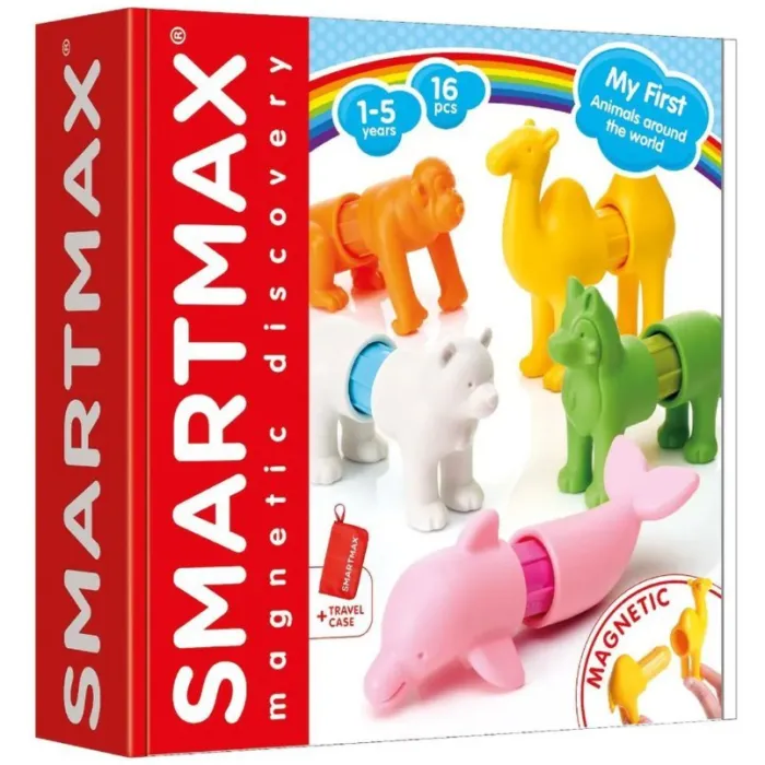 Конструктор Smartmax магнітний Мої перші тварини світу (SMX 246)