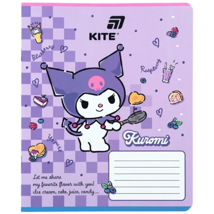 Зошит Kite Kuromi, 12 аркушів, клітинка (HK26-232) зображення 2
