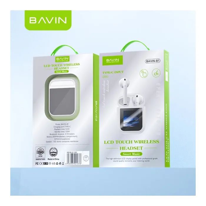 Наушники BAVIN BAVIN-81 Hi-Res LCD Tough White (HB-BA-81-WH) изображение 10