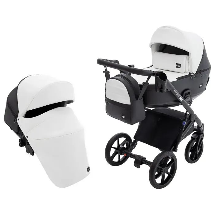 Коляска Bair 2 в 1 Kiwi Plus ECO BKP-15 чорний (680894)