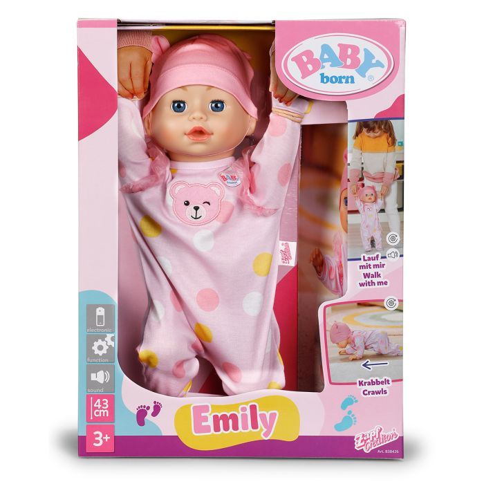 Кукла Baby Born Первые шаги Эмили 43 см (838426) изображение 2