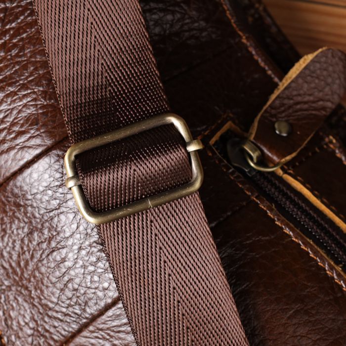 Сумка Vintage Кожаная Черная (22957) изображение 11