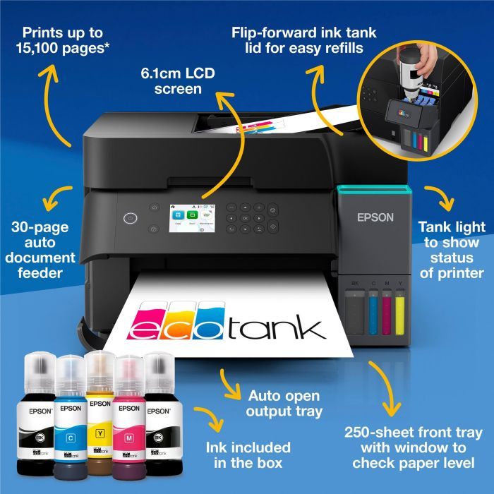 Многофункциональное устройство Epson L6370 WiFi (C11CL43405) изображение 9