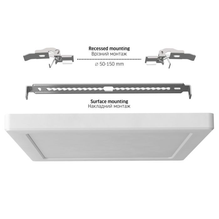 Світильник Videx DL6S 18W 3000K-4000K-6500K White (VL-DL6S-18CW) зображення 10