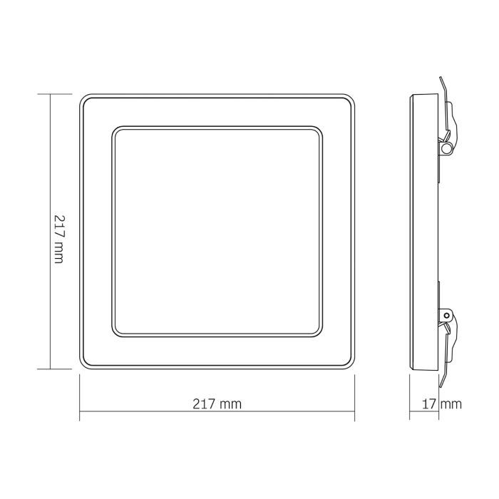 Світильник Videx DL6S 18W 3000K-4000K-6500K White (VL-DL6S-18CW) зображення 12
