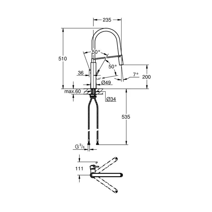 Змішувач Grohe Concetto (31491000) зображення 4