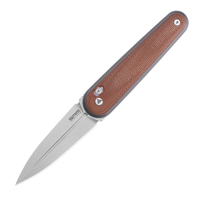 Нож SRM Twin, Brown Micarta, Stonewash (251MB-MN) изображение 4
