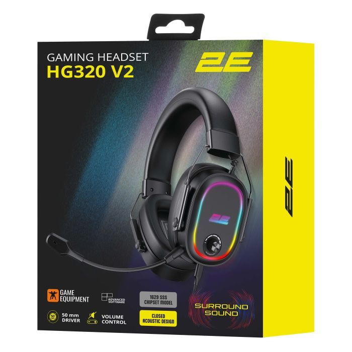 Наушники 2E Gaming HG320 V2 7.1 Black (2E-HG320V2BK-7.1) изображение 15