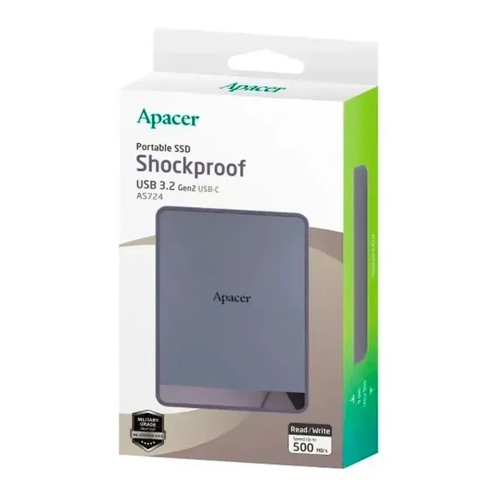 Накопитель SSD USB Type-C 512GB Apacer (AP512GAS724M-1) изображение 5
