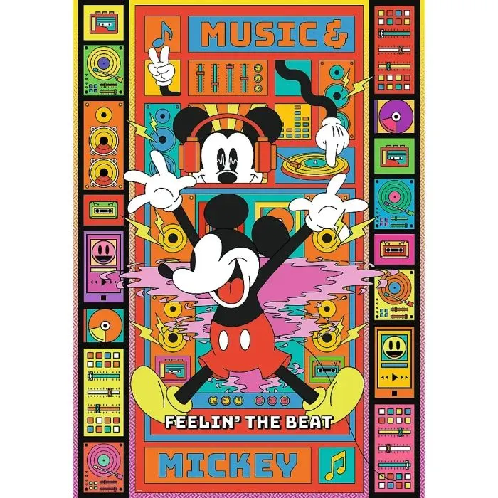 Пазл Trefl Premium Plus Mickey&Friends Почувствуй ритм с Микки Маусом 1000 элементов (5900511121421) изображение 2