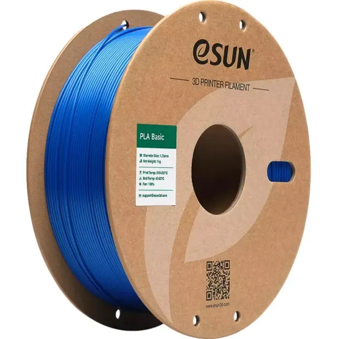 Пластик для 3D-принтера eSUN PLA BASIC 1,75mm 1kg BLUE (PLA-BASIC175U1P1)