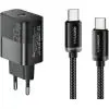 Зарядное устройство Essager USB-C PD20W + cable USB-C to USB-C 60W black (E20JSB1-SYTT1-T)