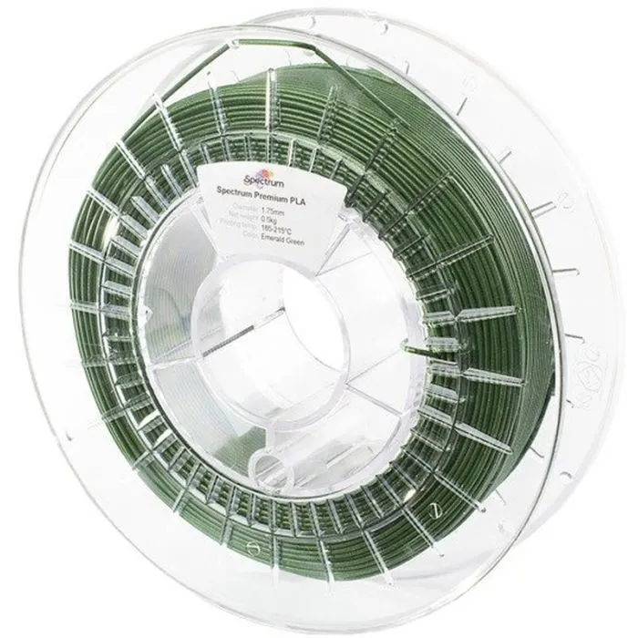 Пластик для 3D-принтера Spectrum PLA Glitter 1.75mm 0.5kg Green, Emerald (80184)