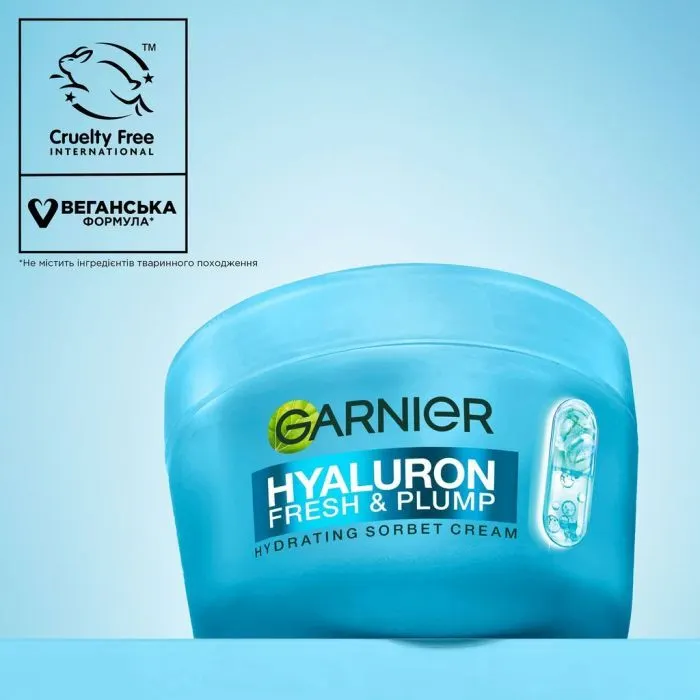 Крем для обличчя Garnier Hyaluron Fresh & Plump Sorbet Cream 85 мл (3600542663243) зображення 7