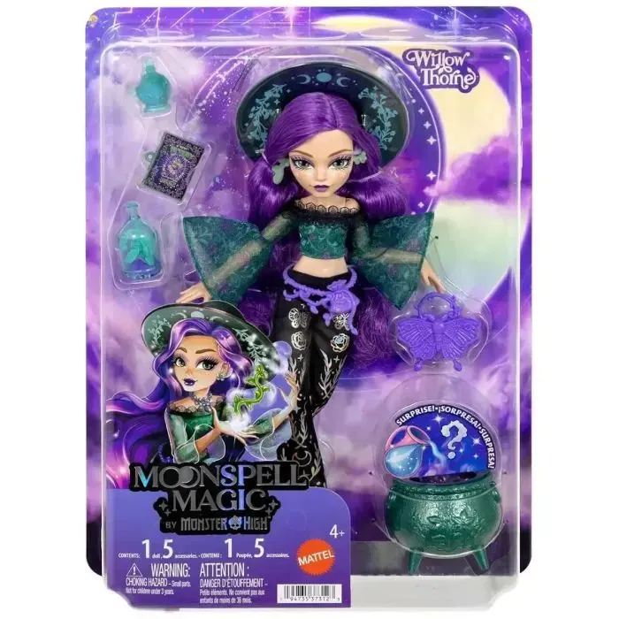 Лялька Monster High Віллоу Moonspell Magic – Чаклунка природи (JMB92) зображення 4