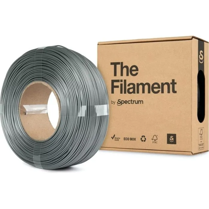Пластик для 3D-принтера The Filament PETG 1.75mm 1kg ReFill, Silver, Aluminium (TF-24062) изображение 3