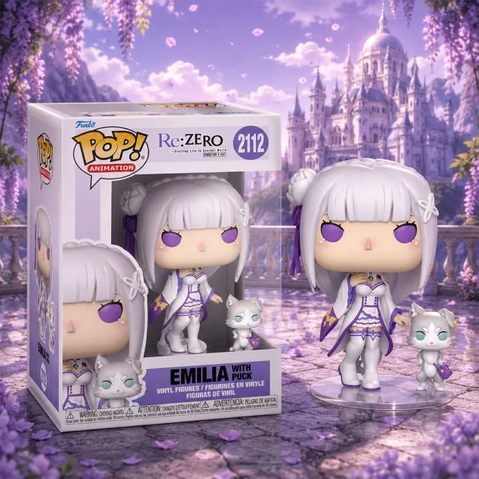 Фигурка Funko Pop набор серии Re:ZERO - Эмилия с Паком (86515) изображение 3