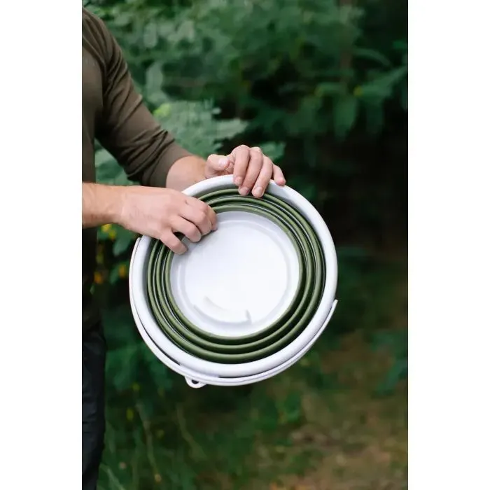 Відро складане Tribe Water Bucket Lid 10 л з кришкою olive (T-FJ-0050-olive) зображення 11
