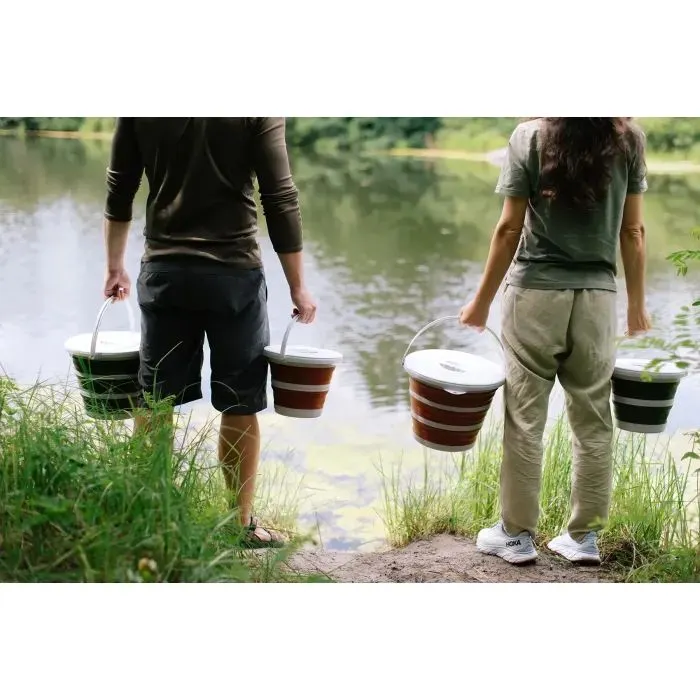 Відро складане Tribe Water Bucket Lid 10 л з кришкою olive (T-FJ-0050-olive) зображення 12