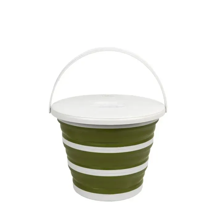 Відро складане Tribe Water Bucket Lid 10 л з кришкою olive (T-FJ-0050-olive)