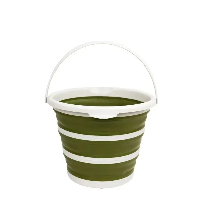 Відро складане Tribe Water Bucket Lid 10 л з кришкою olive (T-FJ-0050-olive) зображення 4