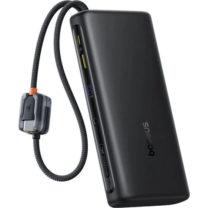 Батарея универсальная Baseus 25000mAh EnerFill FC41 145W Digital Display Built-in Dual USB-C Cable (E0028H03) изображение 3