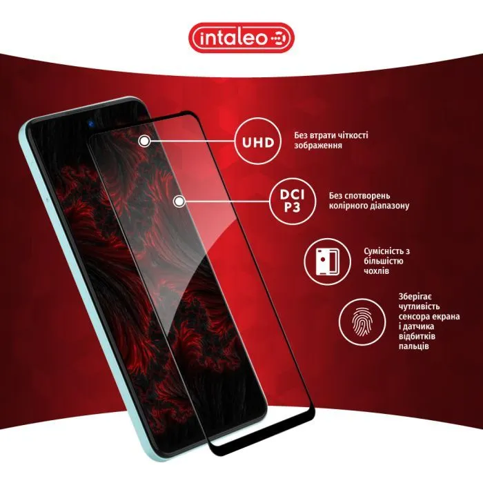 Скло захисне Intaleo Full Glue ESD ZTE Blade A75 Black (1283126620898) зображення 4