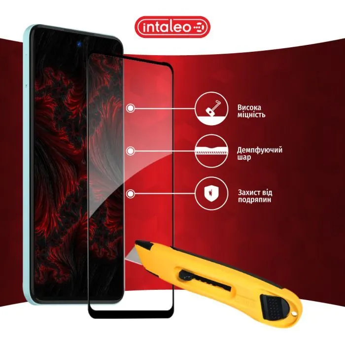 Скло захисне Intaleo Full Glue ESD ZTE Blade A75 Black (1283126620898) зображення 5