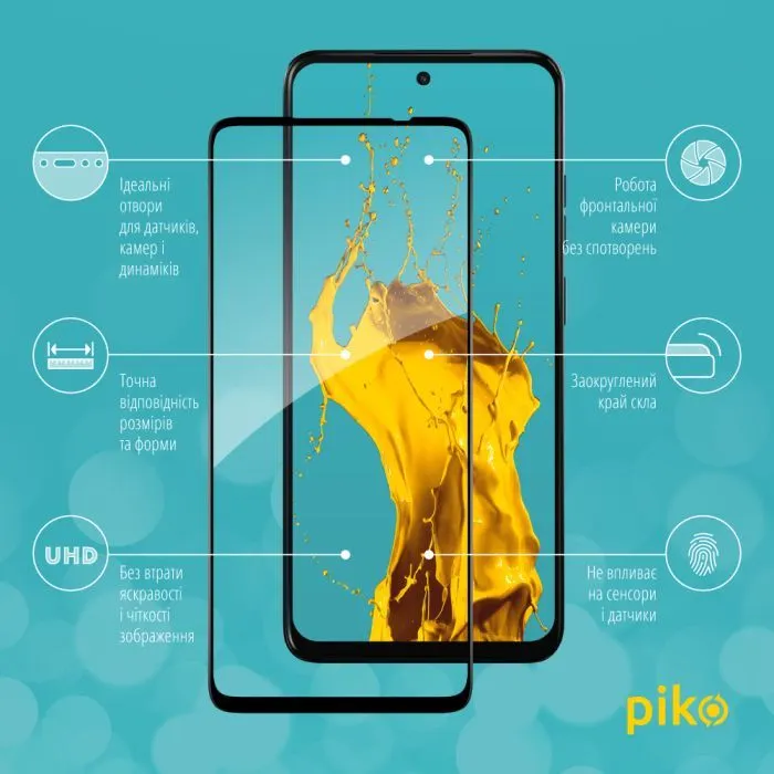Скло захисне Piko Full Glue Moto G05 Black (1283126620539) зображення 3