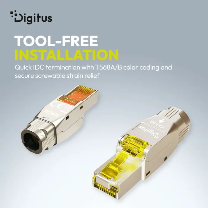 Конектор RJ45 cat.6A STP 8P8C, tool-free, 1pcs Digitus (DN-93638) зображення 10