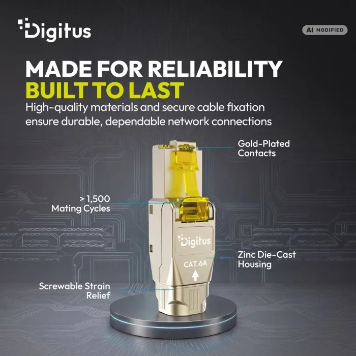 Конектор RJ45 cat.6A STP 8P8C, tool-free, 1pcs Digitus (DN-93638) зображення 11