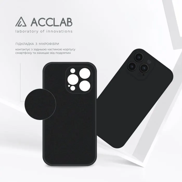 Чохол до мобільного телефона ACCLAB SoftShell Apple iPhone 14 Pro Max Black (1283126552908) зображення 5