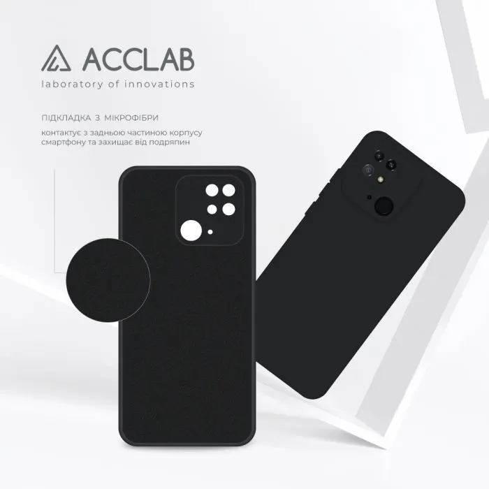 Чохол до мобільного телефона ACCLAB SoftShell Xiaomi Redmi 10C Black (1283126552977) зображення 5
