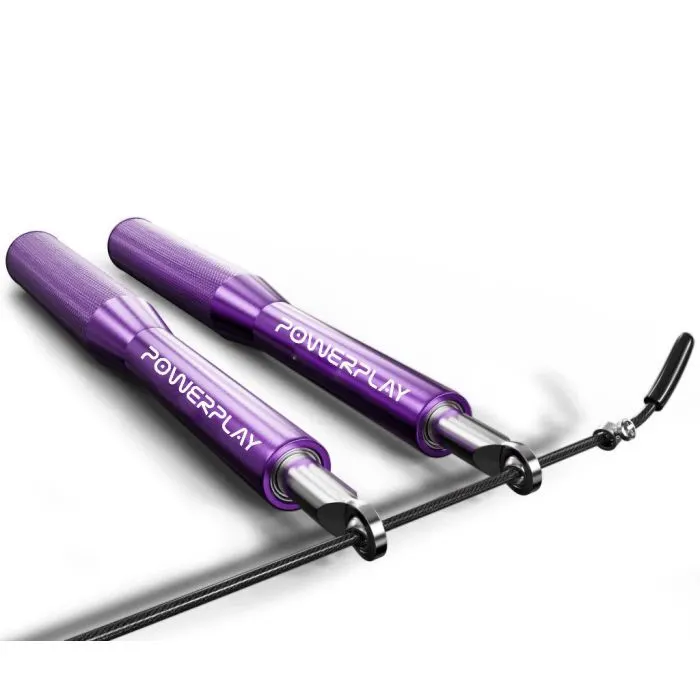 Скакалка PowerPlay 4207 Elite Jump Rope 3m Purple (PP_4207_Purple) зображення 3