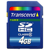 Карта памяти Transcend 4Gb SDHC class 6 (TS4GSDHC6)