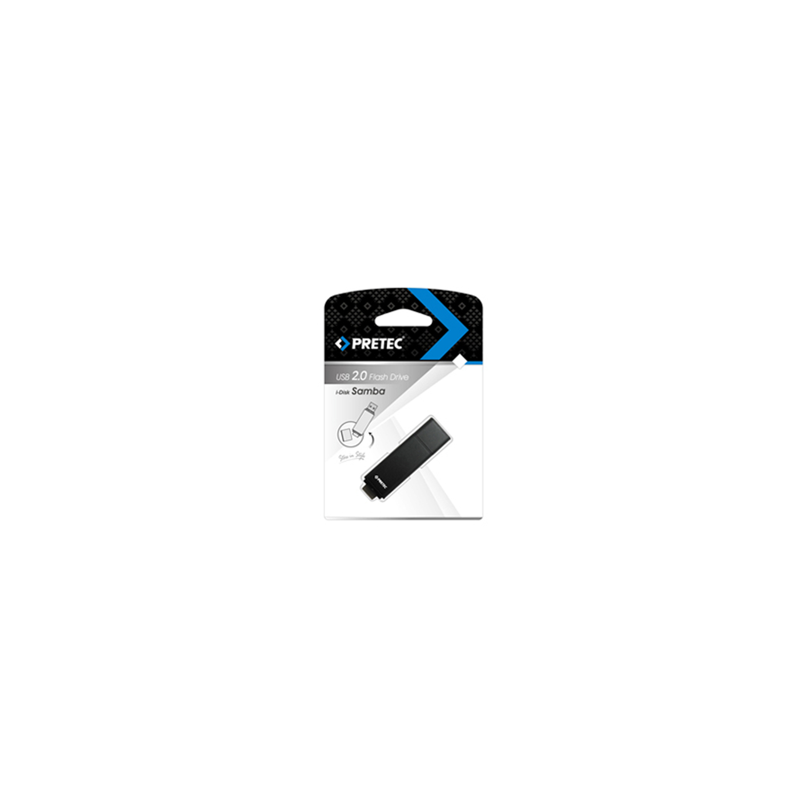 USB флеш накопичувач Pretec 32Gb i-Disk Samba black (SAM32G-B) зображення 4