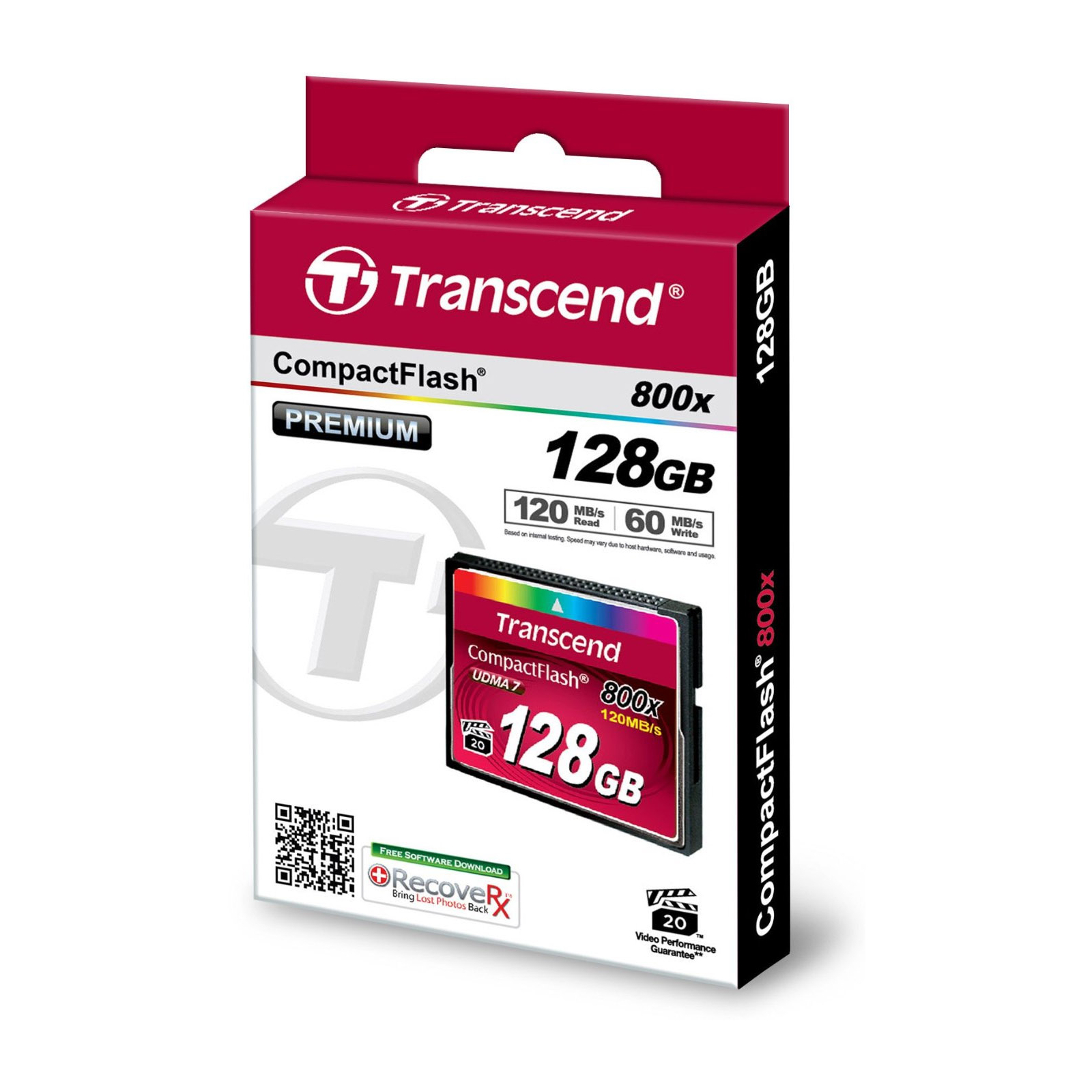 Карта памяти Transcend Compact Flash Card 128Gb 800X (TS128GCF800) изображение 2
