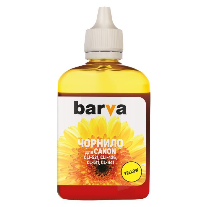 Чернила Barva CANON CLI-521/CL-511 180г YELLOW (C521-059)