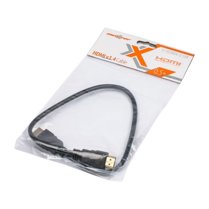 Кабель мультимедийный HDMI to HDMI 1.0m Maxxter (V-HDMI4-1M) изображение 2