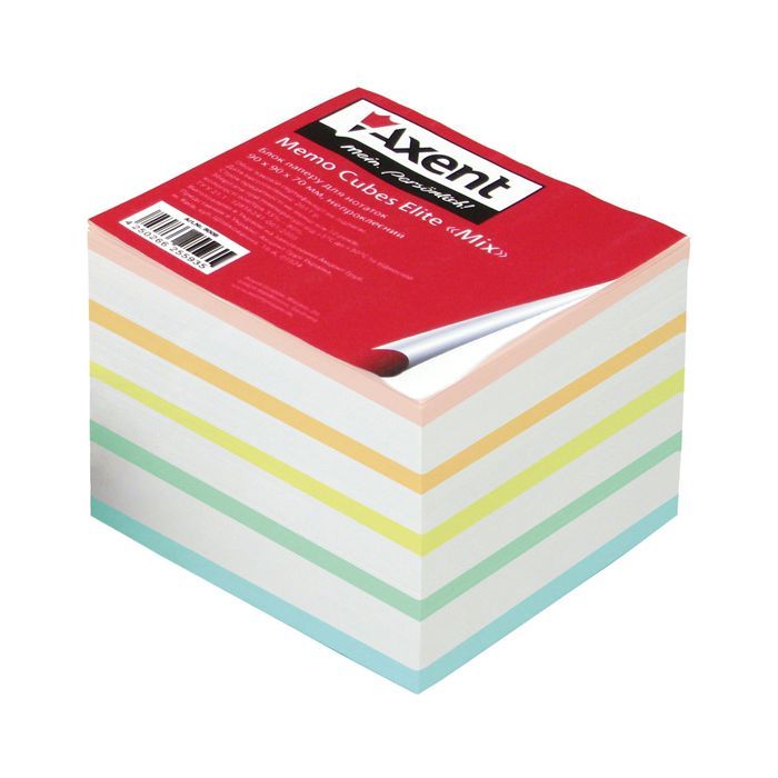 Папір для нотаток Axent Elite "Mix" 90Х90Х70мм, unglued (8018-А)