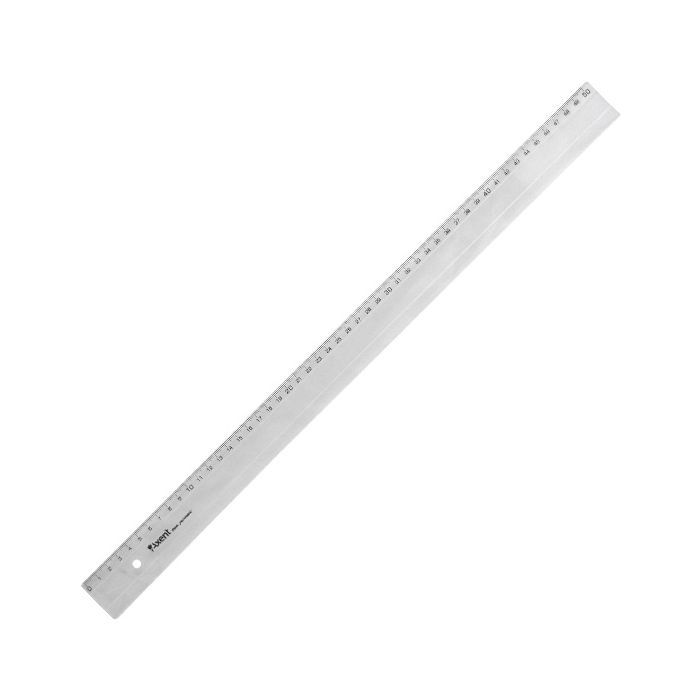 Лінійка Axent plastic, 50cm, clear (7350-А)
