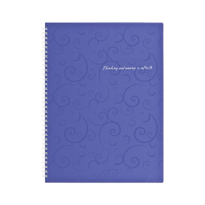 Блокнот Buromax spiral side, А4, 80sheets, Barocco, square, violet (BM.2446-607)