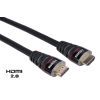 Кабель мультимедийный HDMI M to HDMI M 1.5m Vinga (HDMI01-1.5)